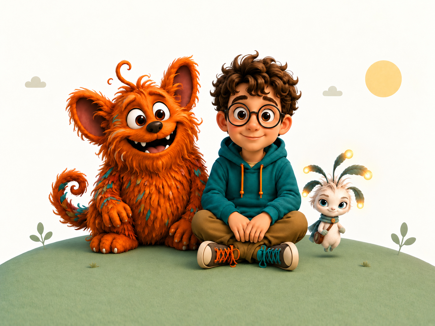 Leo mit WuselMo und Philo