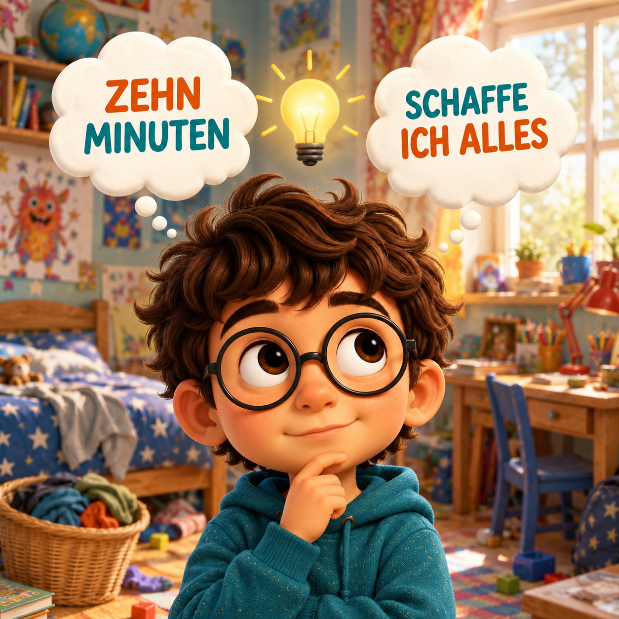 Platzhalter: Leo in seinem Zimmer
